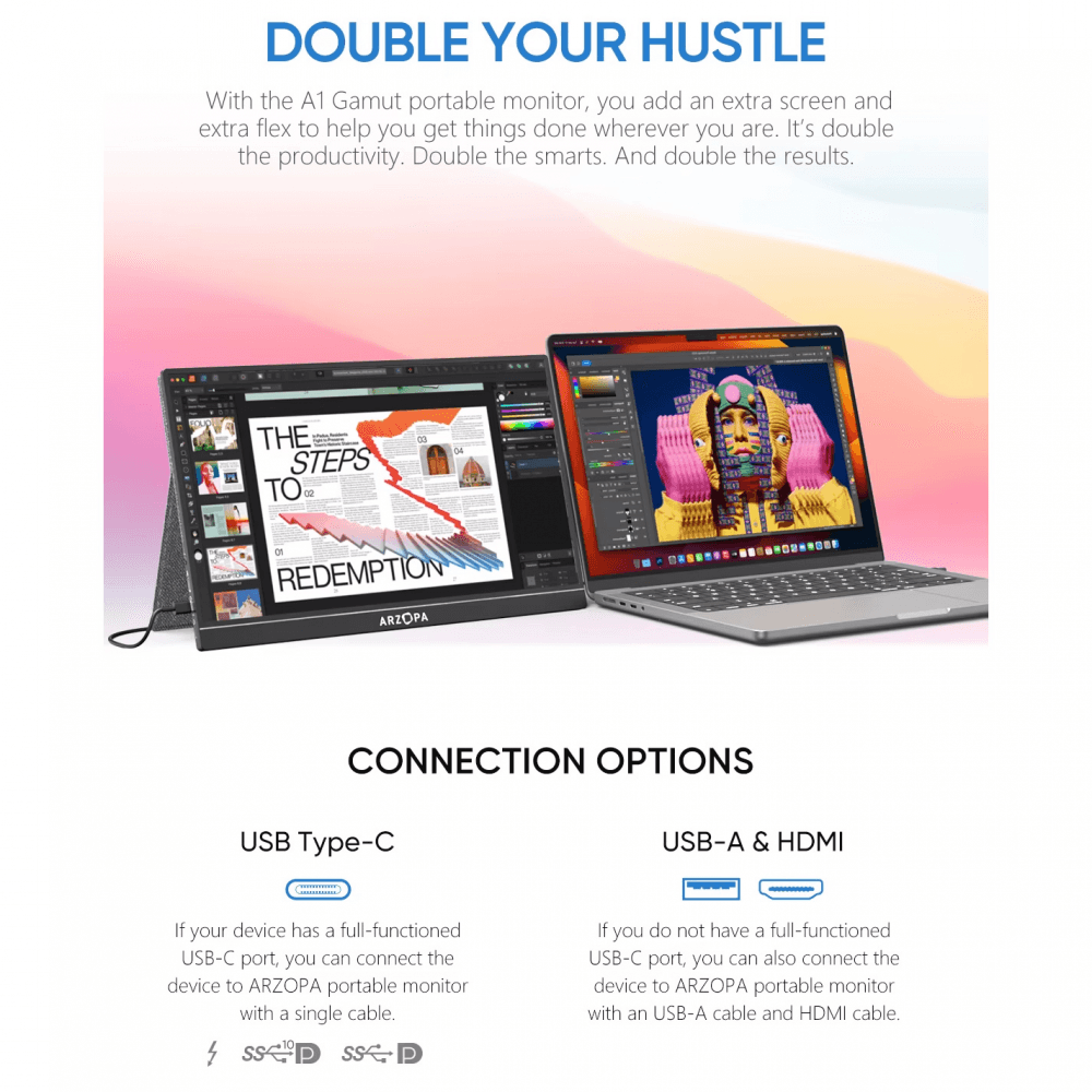 Eksterni Prenosni Monitor Arzopa A1 Gamut 15,6 Inch FHD