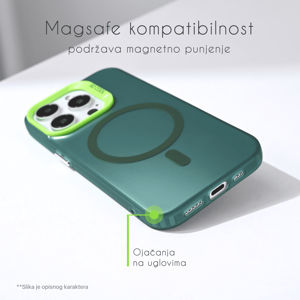 Torbica Magsafe Clear za Iphone 17 Pro 6.3 Roze