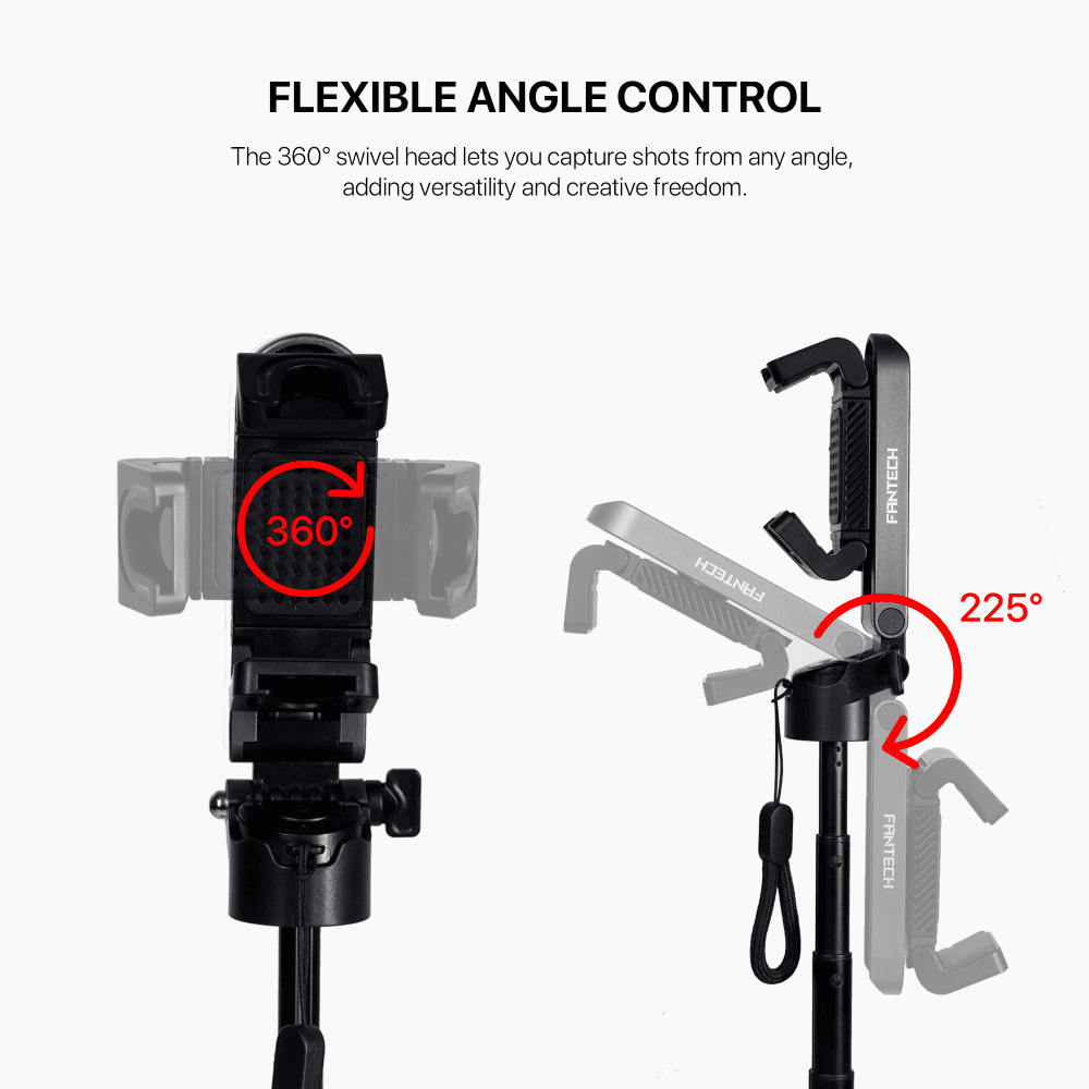 Selfie Stick Fantech SS141 Selfi Stap Crni