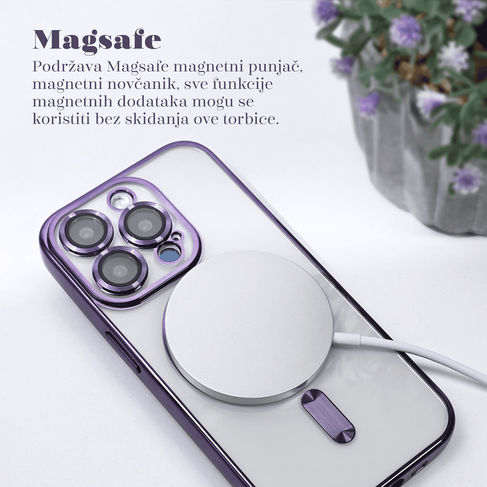 Torbica Magsafe Lux za Iphone 17 Pro 6.3 Zlatna