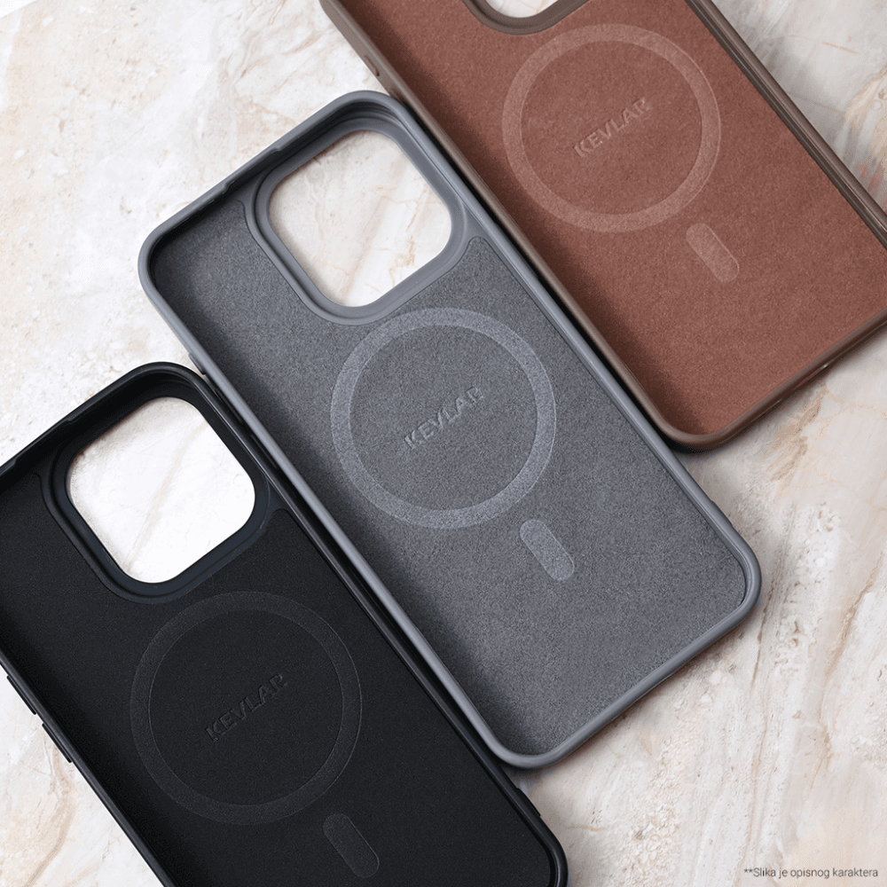 Torbica Magsafe Kevlar za Iphone 17 6.3 Braon