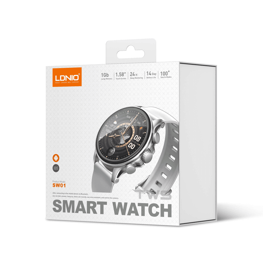 Smart Watch Ldnio SW01 Srebrni