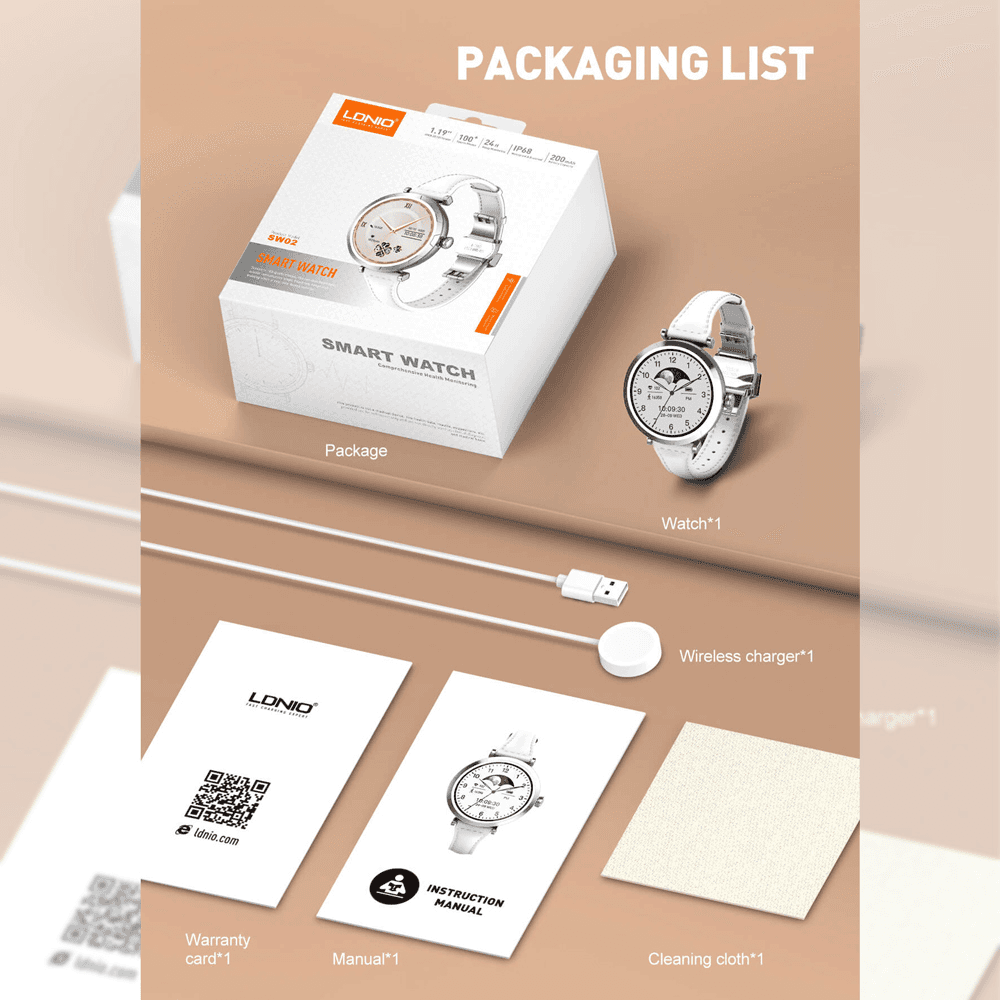 Smart Watch Ldnio SW02 Srebrni