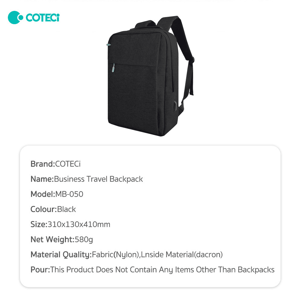 Ranac Coteci Business Crni