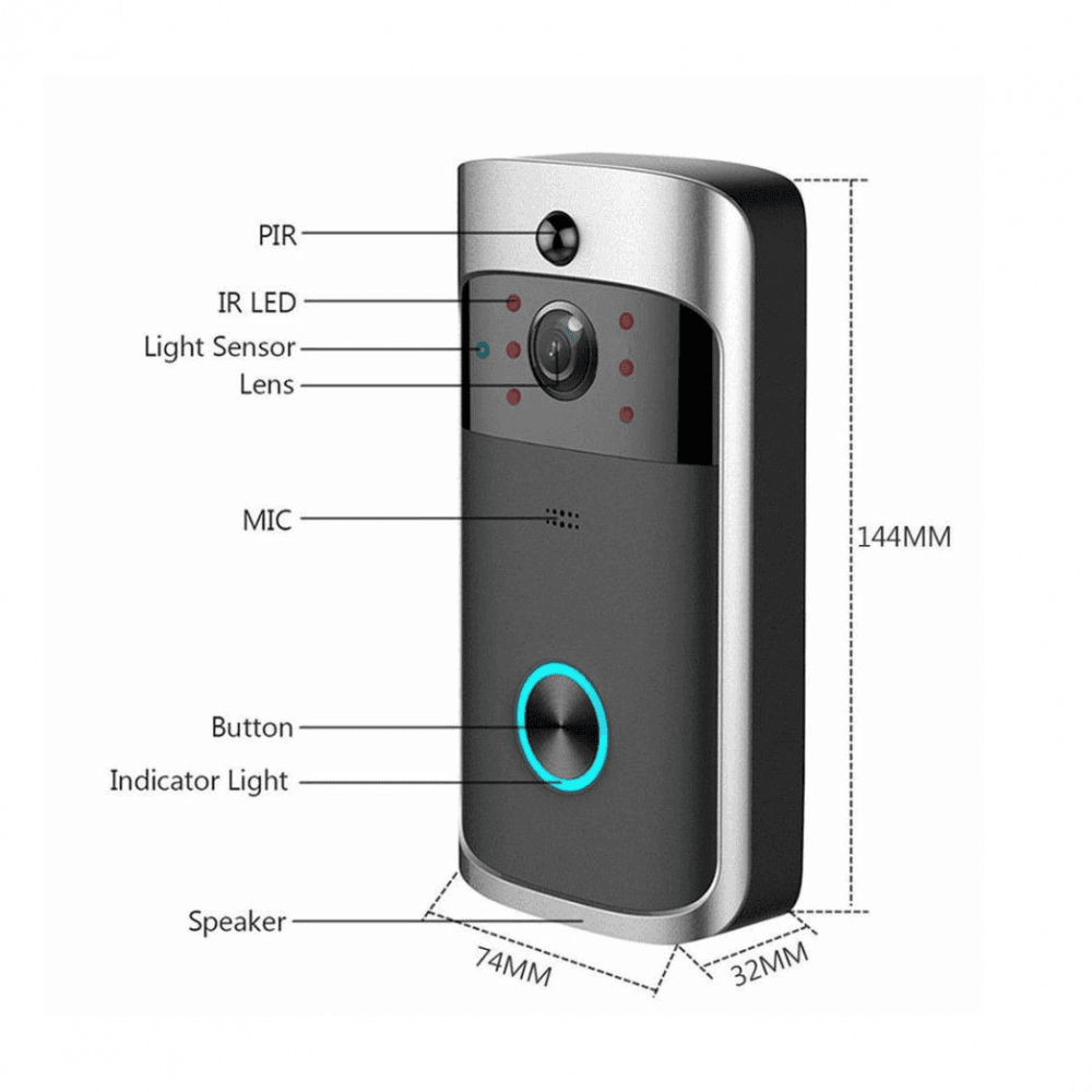 Video Pametno Zvono JWD Two Way Wireless