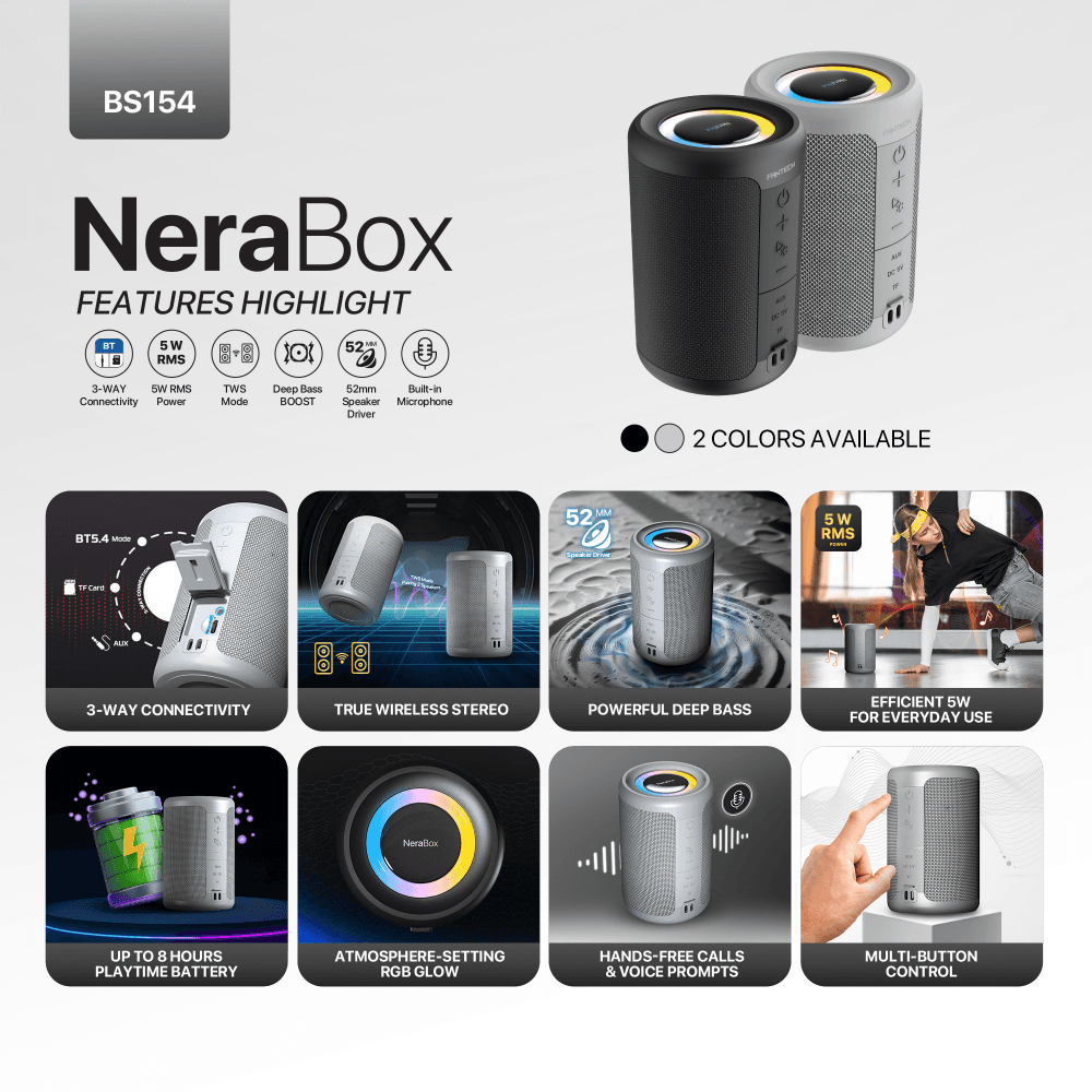 Bluetooth Zvucnik Fantech BS154 Nerabox Crni