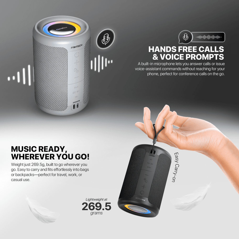Bluetooth Zvucnik Fantech BS154 Nerabox Sivi