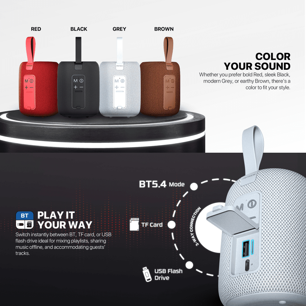Bluetooth Zvucnik Fantech BS157 Nerabox Braon