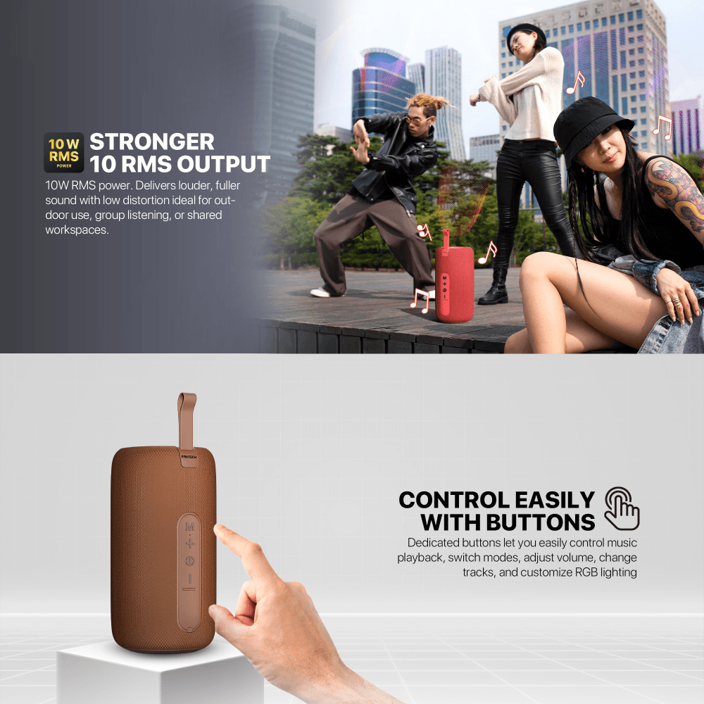 Bluetooth Zvucnik Fantech BS158 Nerabox Braon