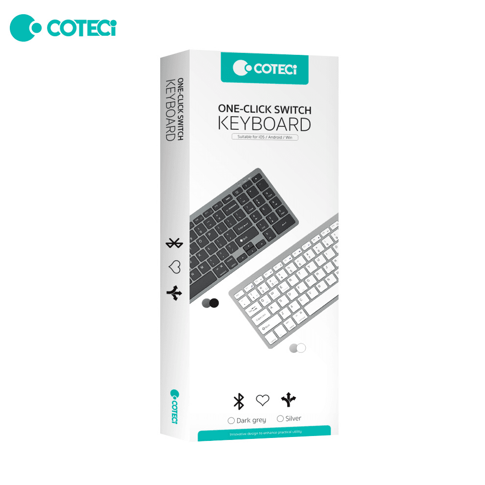 Tastatura Coteci 84007 Siva