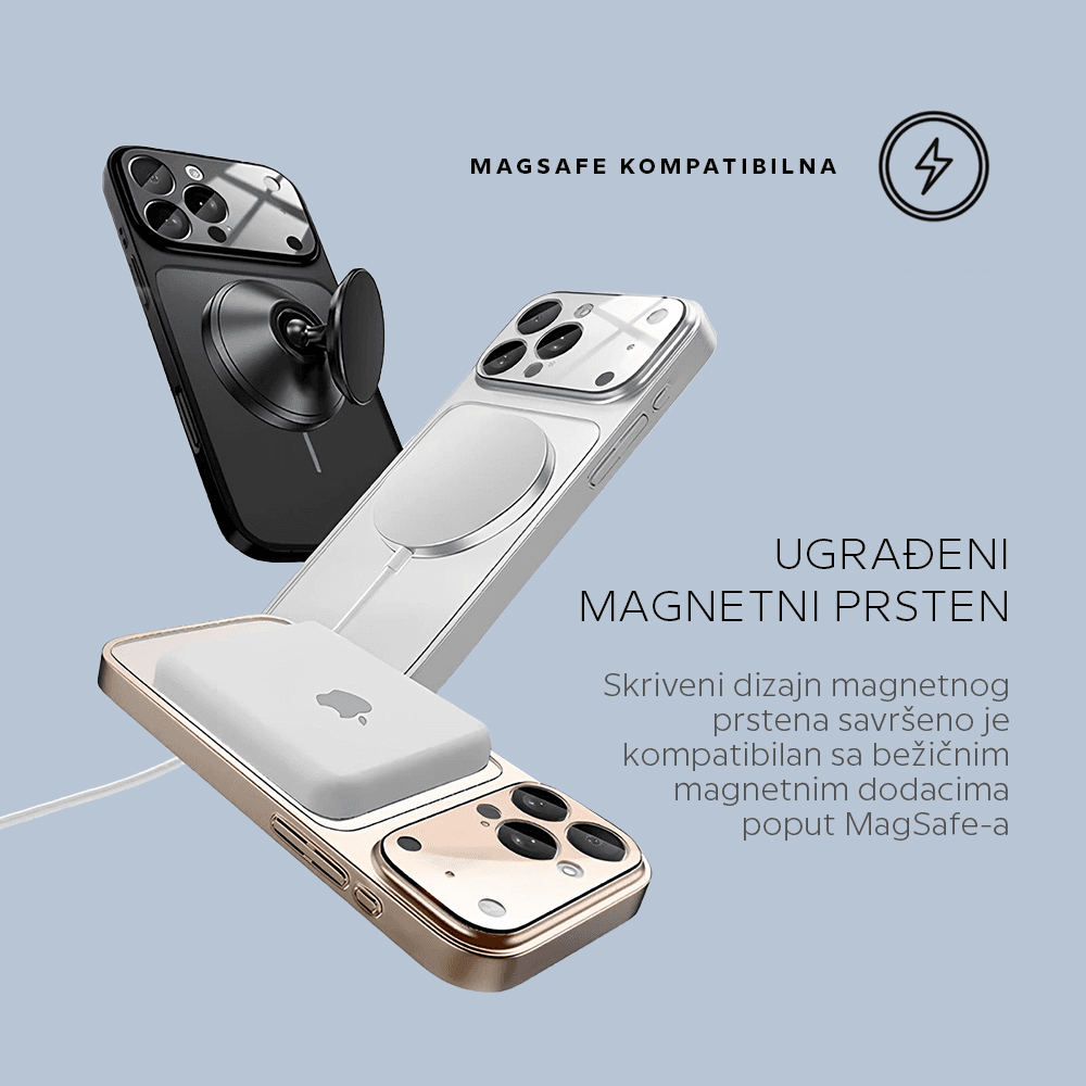 Torbica Magsafe Looklike za Iphone 17 6.3 Plava