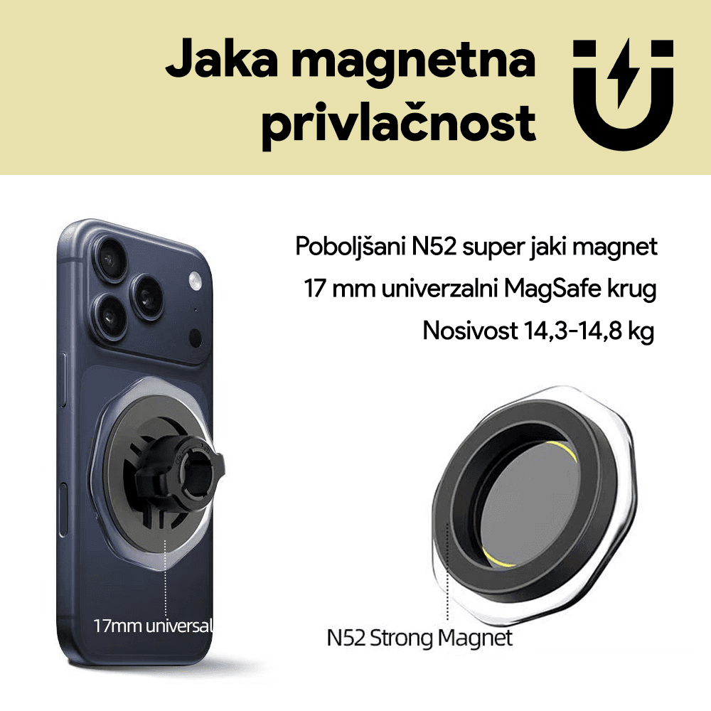 Drzac za Mobilni Telefon LK86G Magnetic Crni