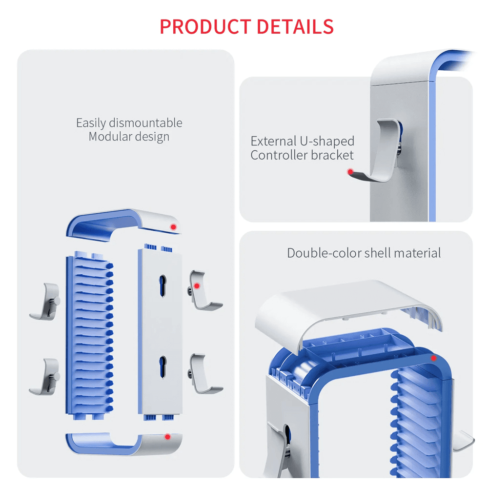 Linyuvo KP06 Set za PS5 Crno Beli