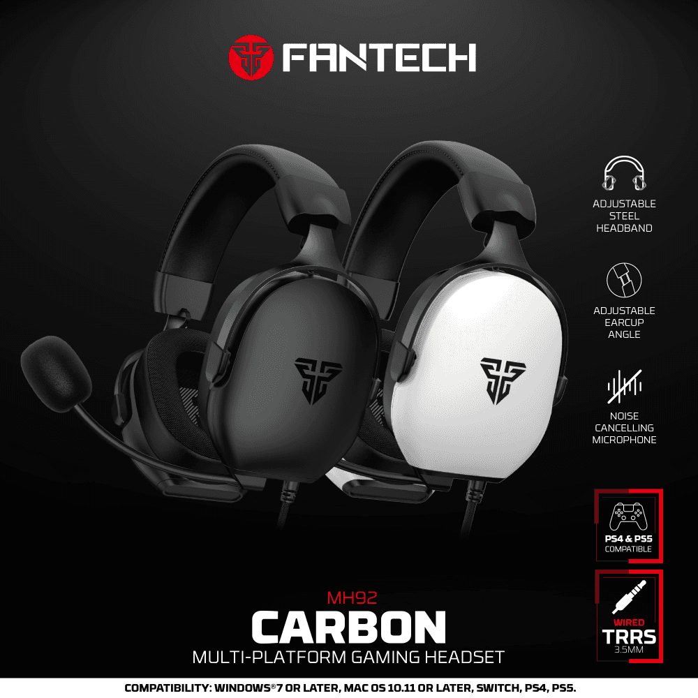 Slusalice Gaming Fantech MH92 Carbon White