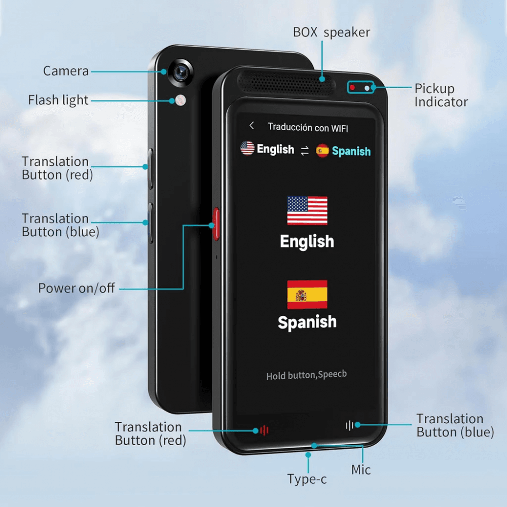 Smart AI Prevodilac Z6 Crni