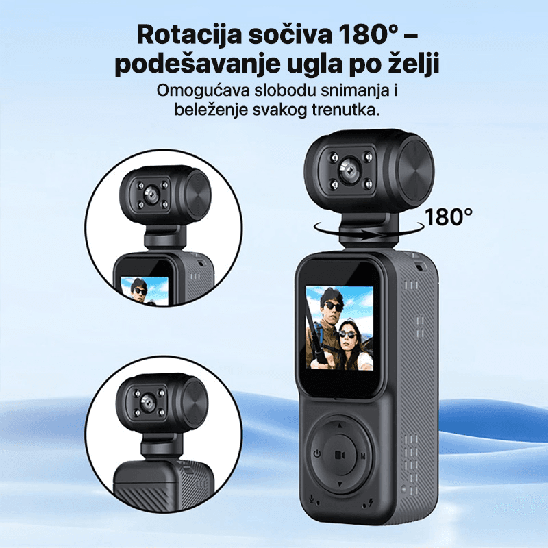 Smart Akciona Kamera Q5 2K Crna