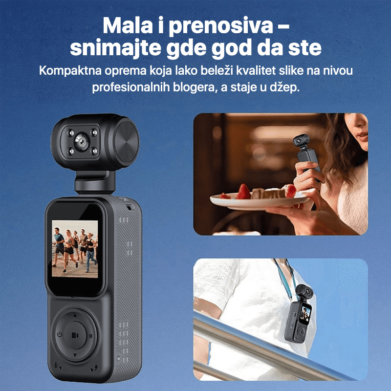 Smart Akciona Kamera Q5 2K Crna