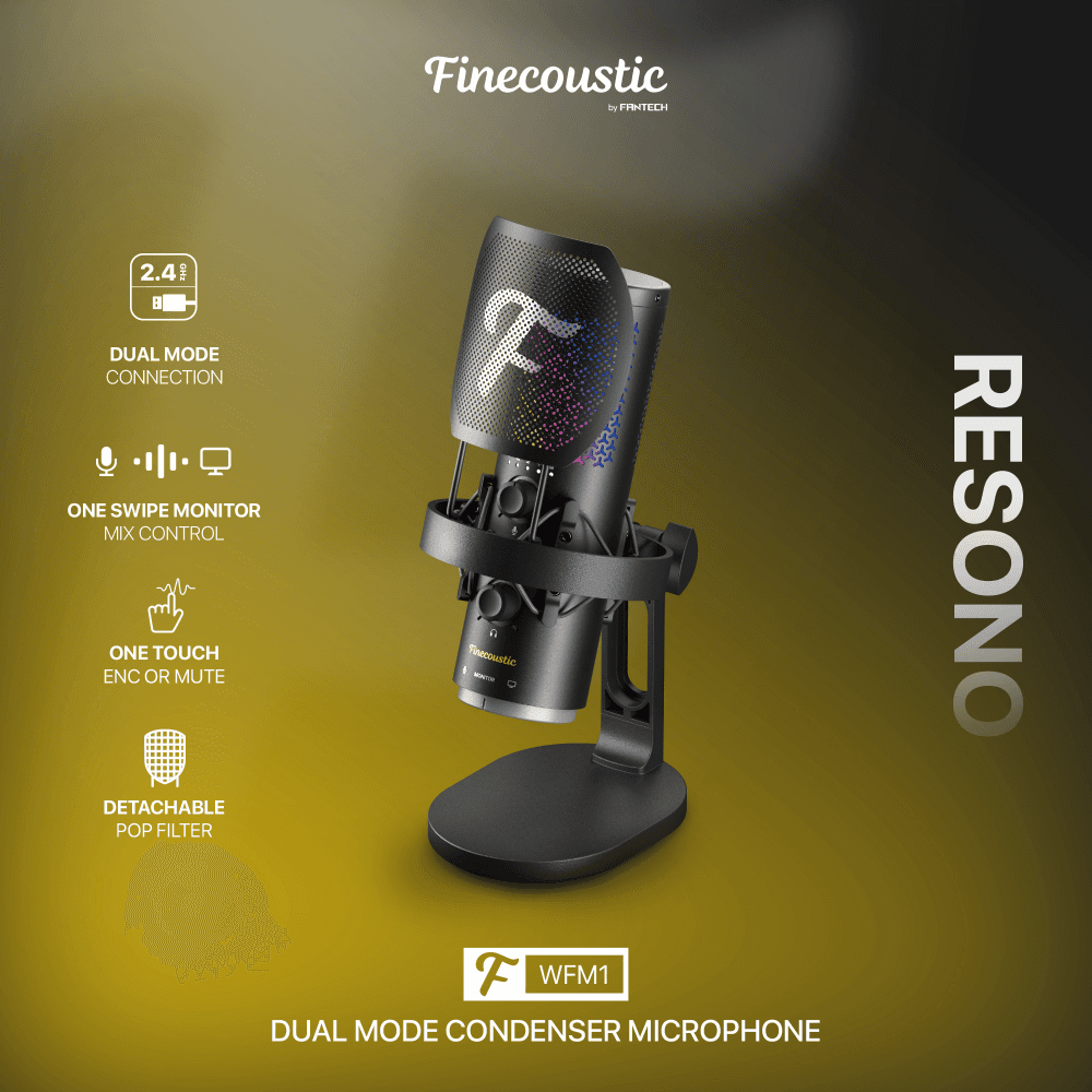 Mikrofon Wireless Fantech WFM1 Resono Crni