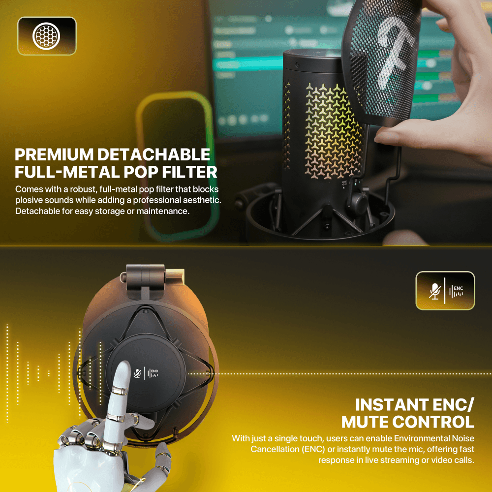 Mikrofon Wireless Fantech WFM1 Resono Crni