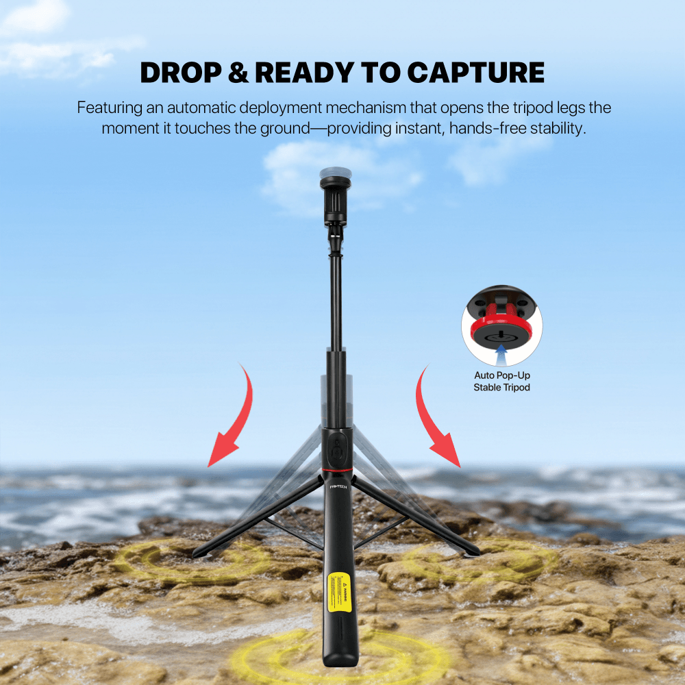 Selfie Stick Fantech SS177 Selfi Stap Crni
