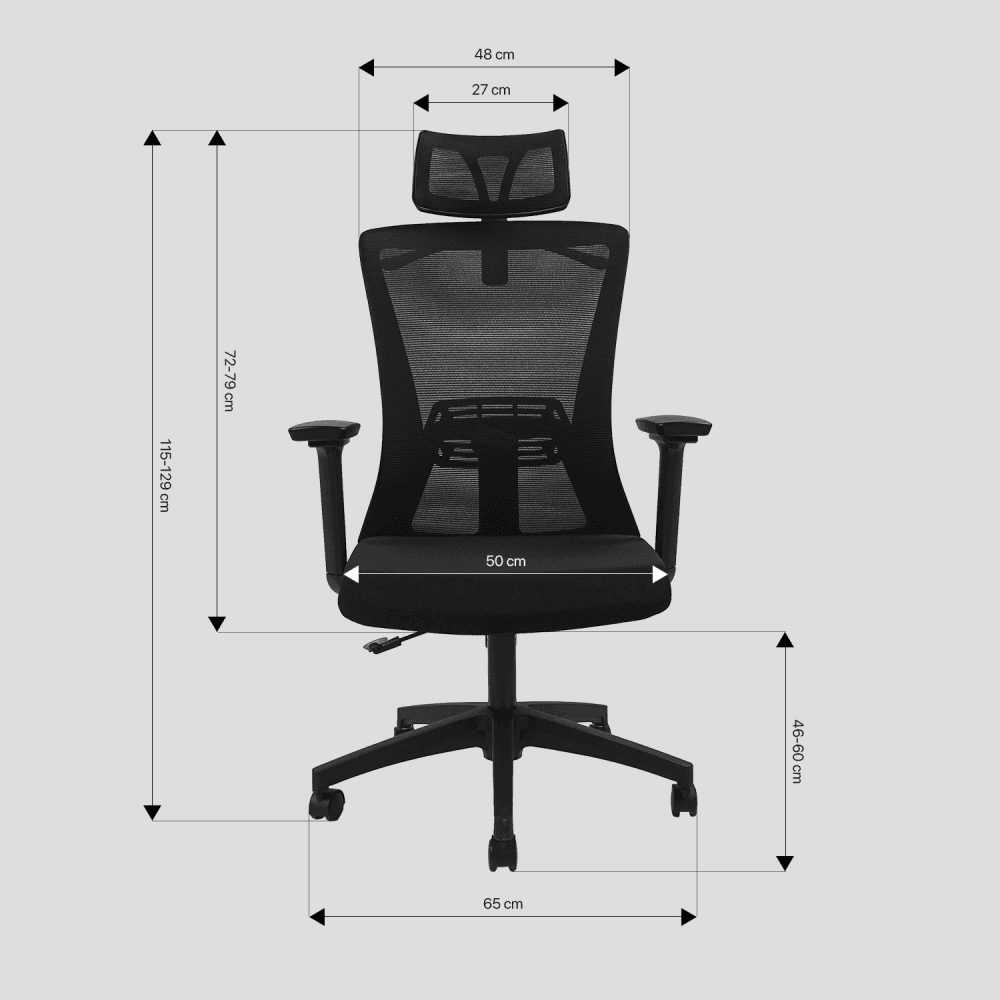 Stolica Office Fantech Oc-a258sv2 Crna