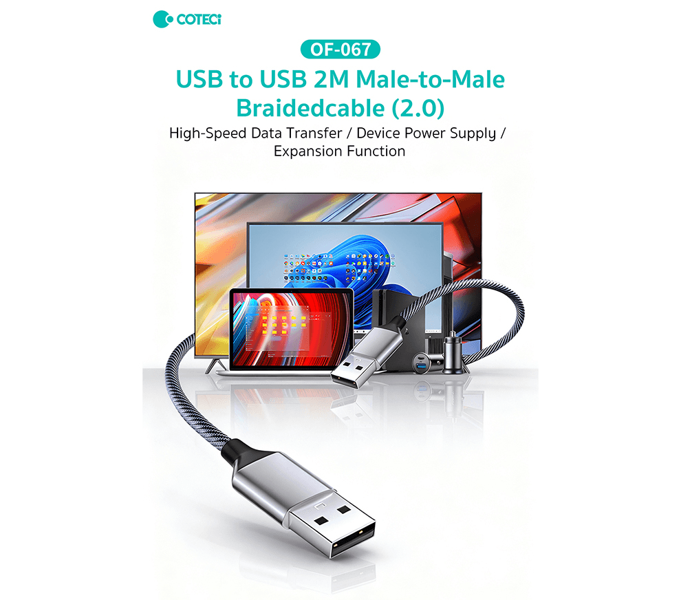 Kabl Coteci Of-067 USB Nastavak 2.0 AM na AM 2M