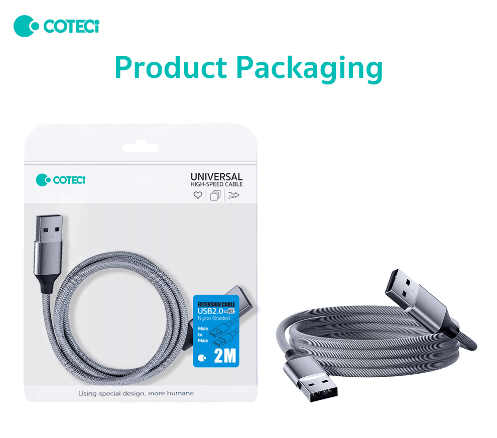 Kabl Coteci Of-067 USB Nastavak 2.0 AM na AM 2M