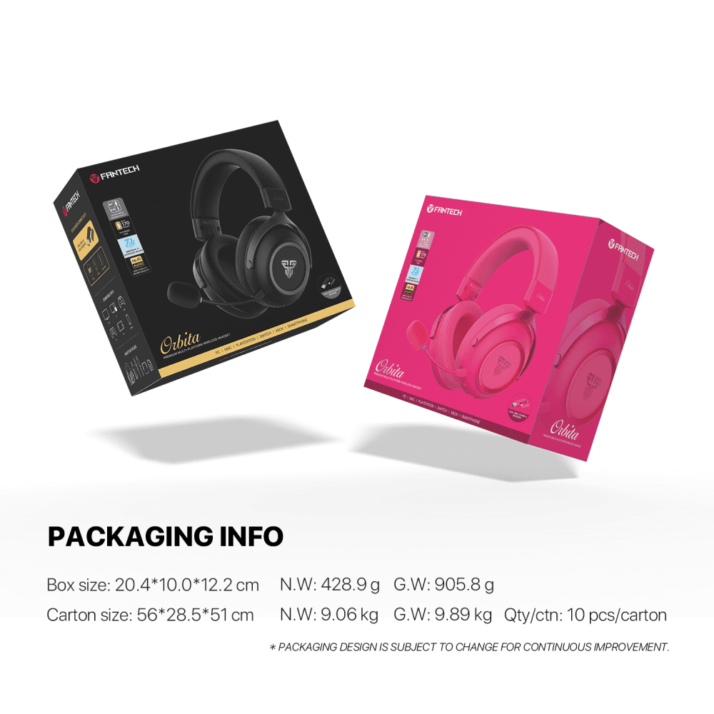 Bluetooth Slusalice Fantech WHG07 Orbita Pink
