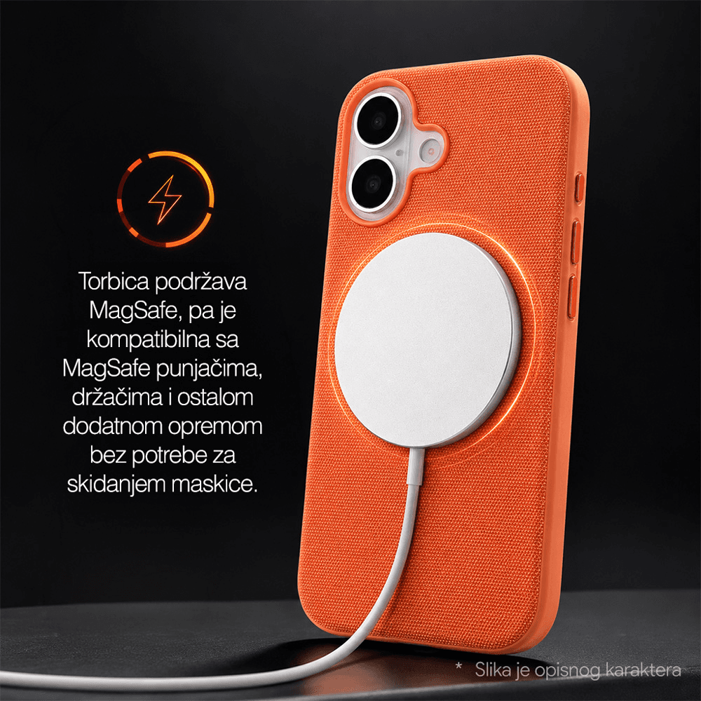 Torbica Magsafe Techwoven za Iphone 17 6.3 Crna