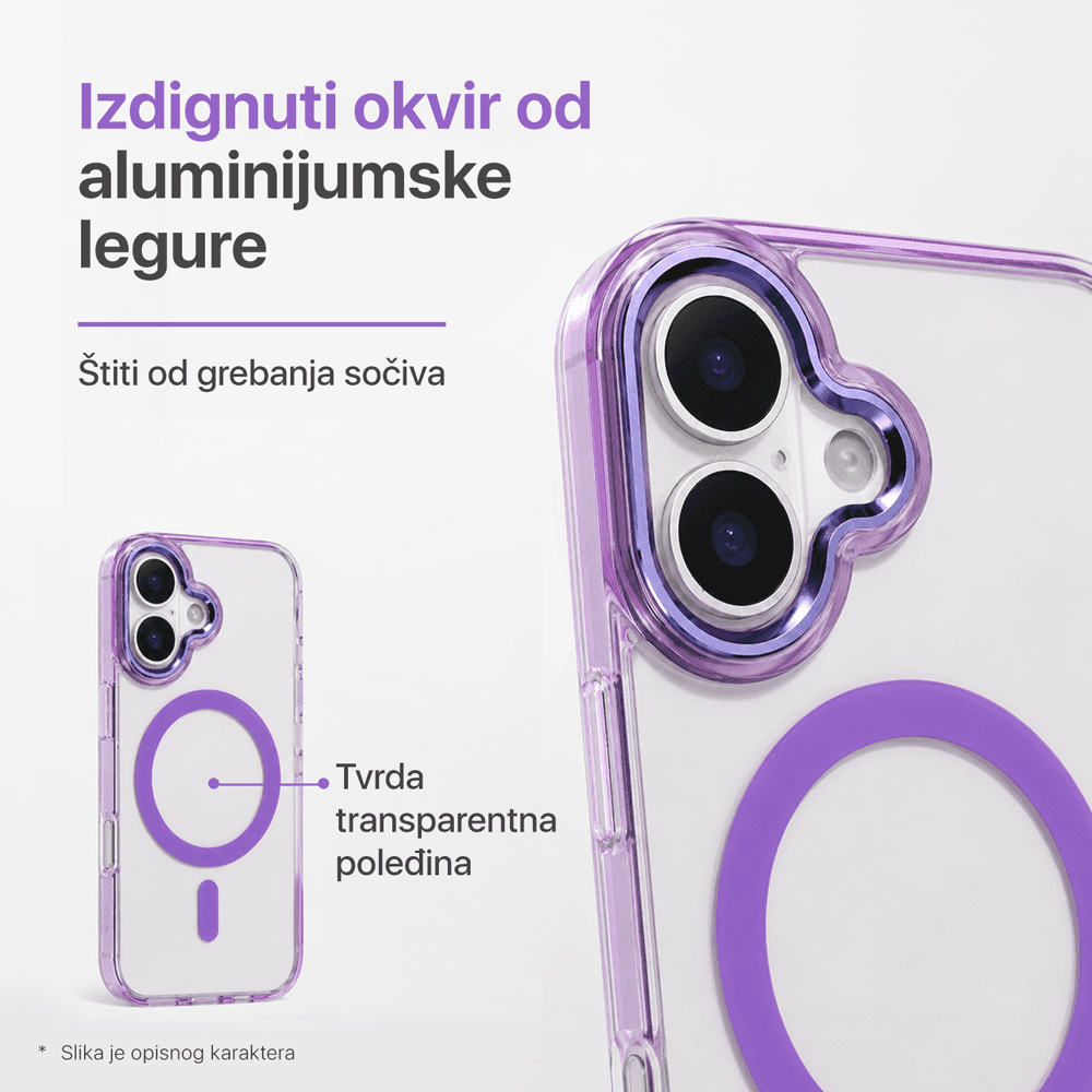 Torbica Magsafe Loop za Iphone 17 6.3 Crna