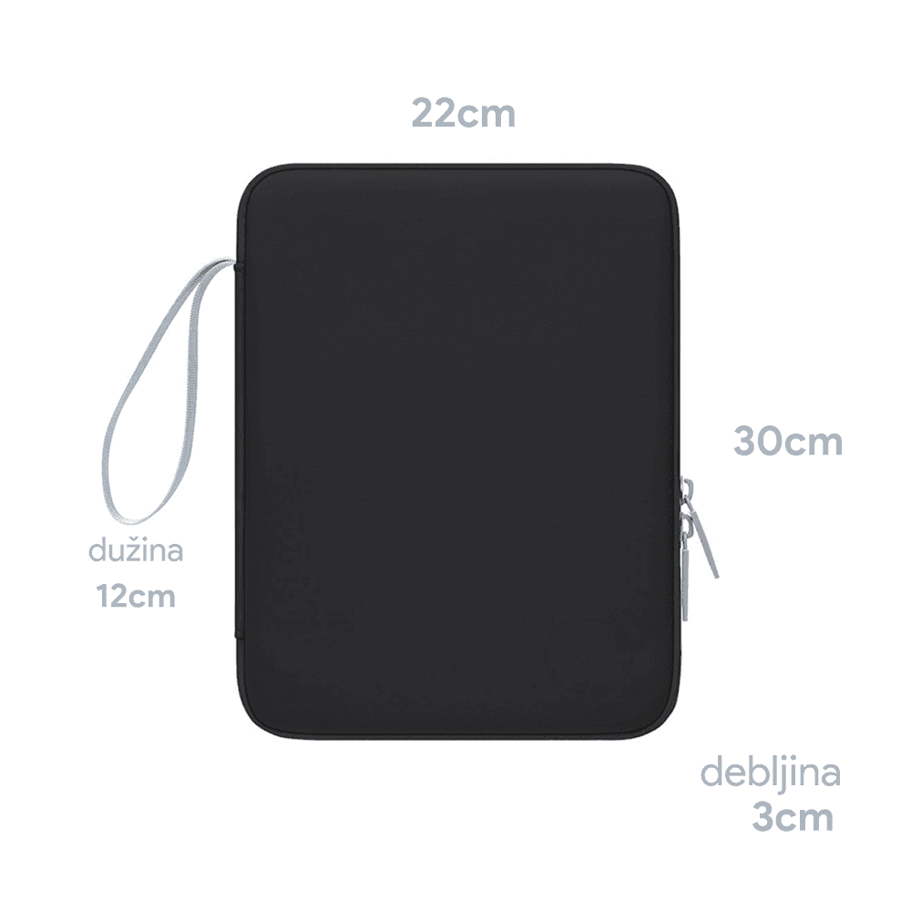 Torbica Flat 30*22cm Crna