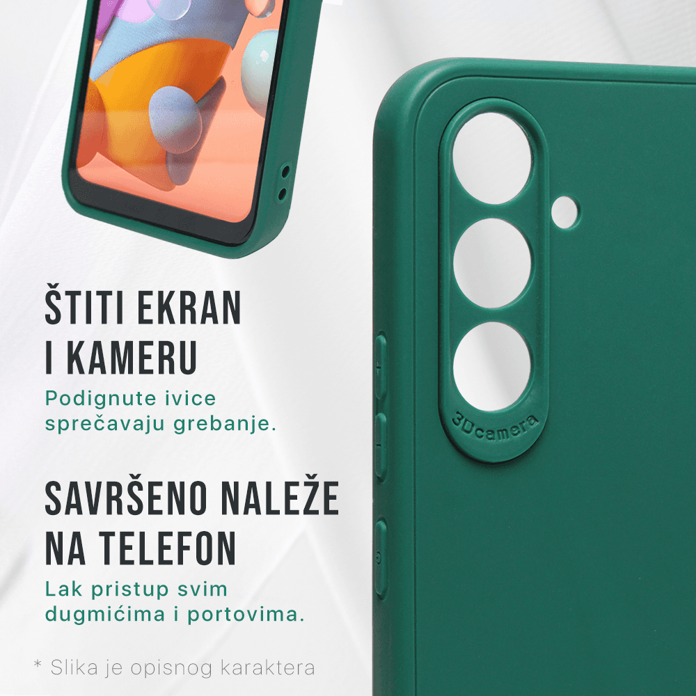 Torbica 3D Camera za Honor 600 Tamno Zelena