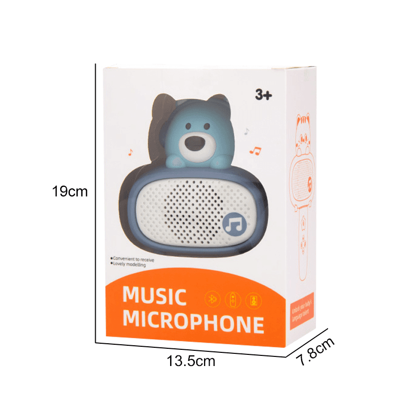 Bluetooth Mikrofon Bear Plavi