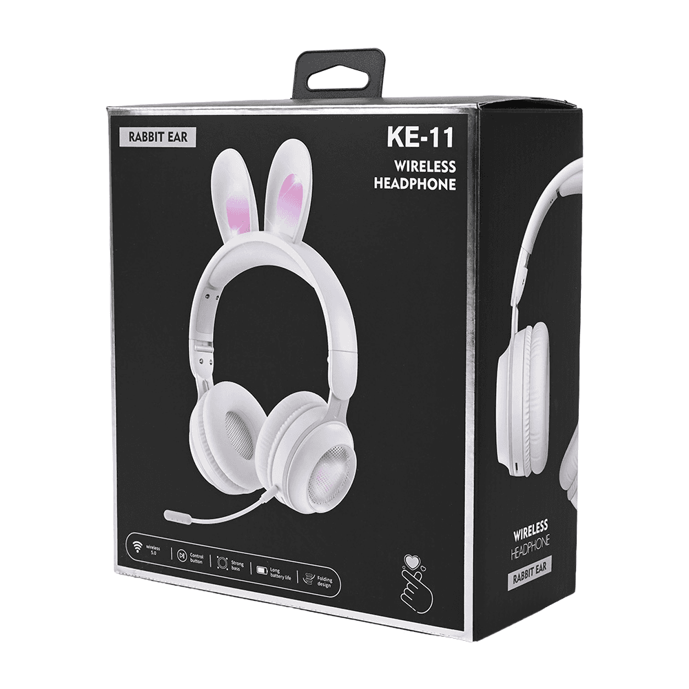 Bluetooth Slusalice Bunny Bele