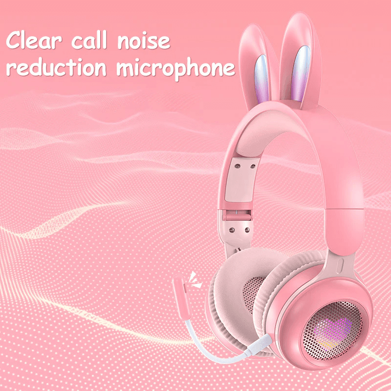 Bluetooth Slusalice Bunny Plave