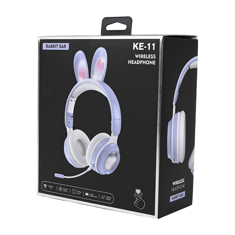 Bluetooth Slusalice Bunny Plave