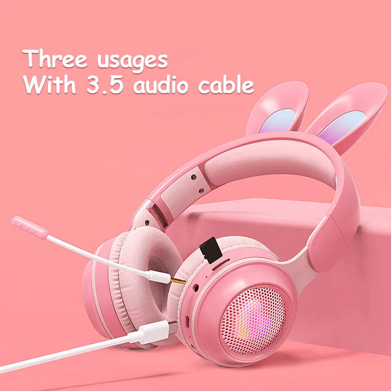 Bluetooth Slusalice Bunny Mint