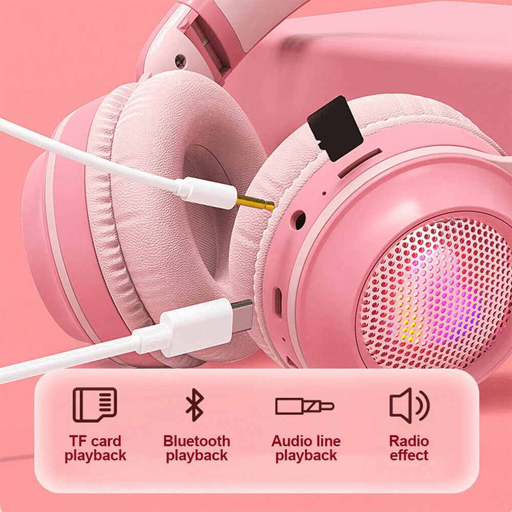 Bluetooth Slusalice Bunny Mint