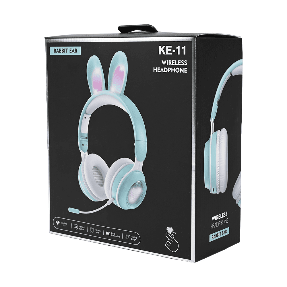 Bluetooth Slusalice Bunny Mint
