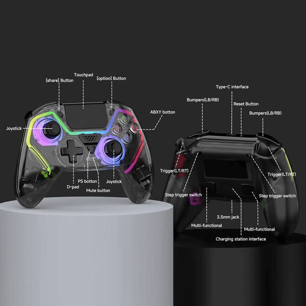 Joypad Bluetooth WIFI za PS5 Crni RGB