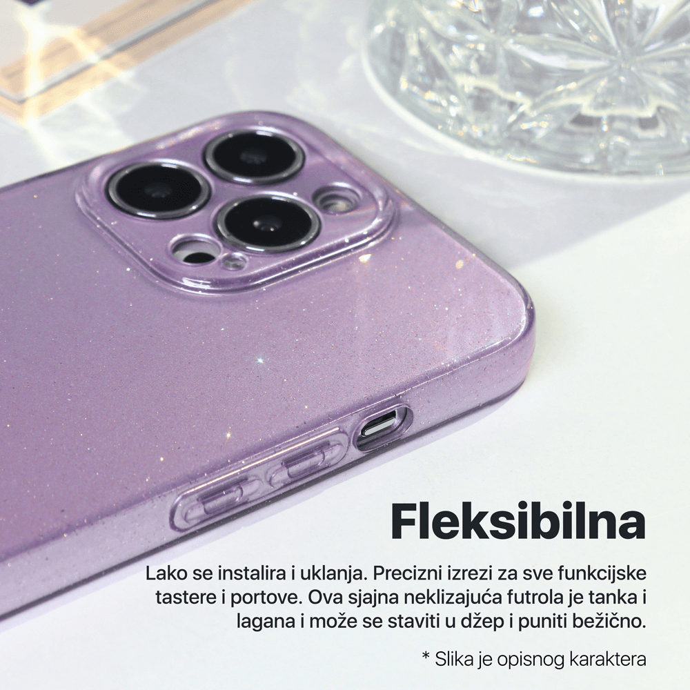 Torbica Sparkle Dust za Honor 600/600 Pro Roze
