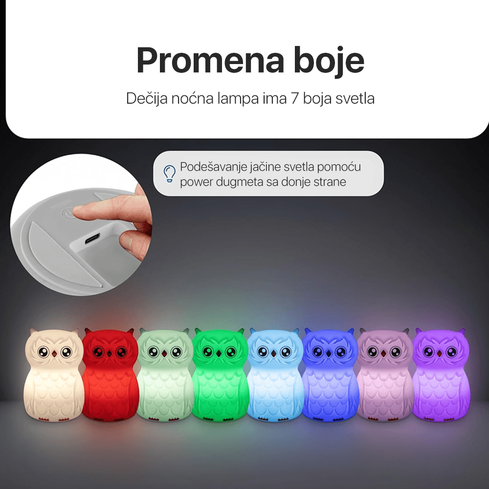 Ansmann Nocna Lampa za Decu Owl 1800-0090