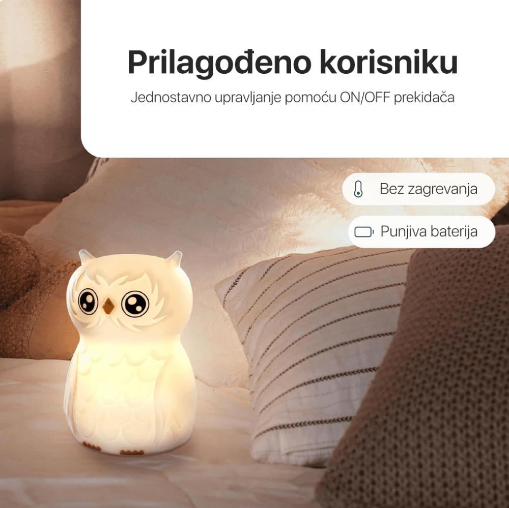 Ansmann Nocna Lampa za Decu Owl 1800-0090