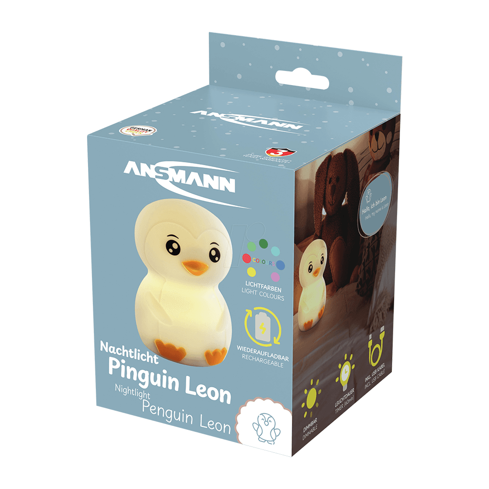 Ansmann Nocna Lampa za Decu Penguin 1800-0091